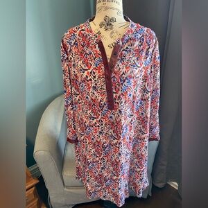 5$ add on,  Multicolor Printed Women's Tunic Dress